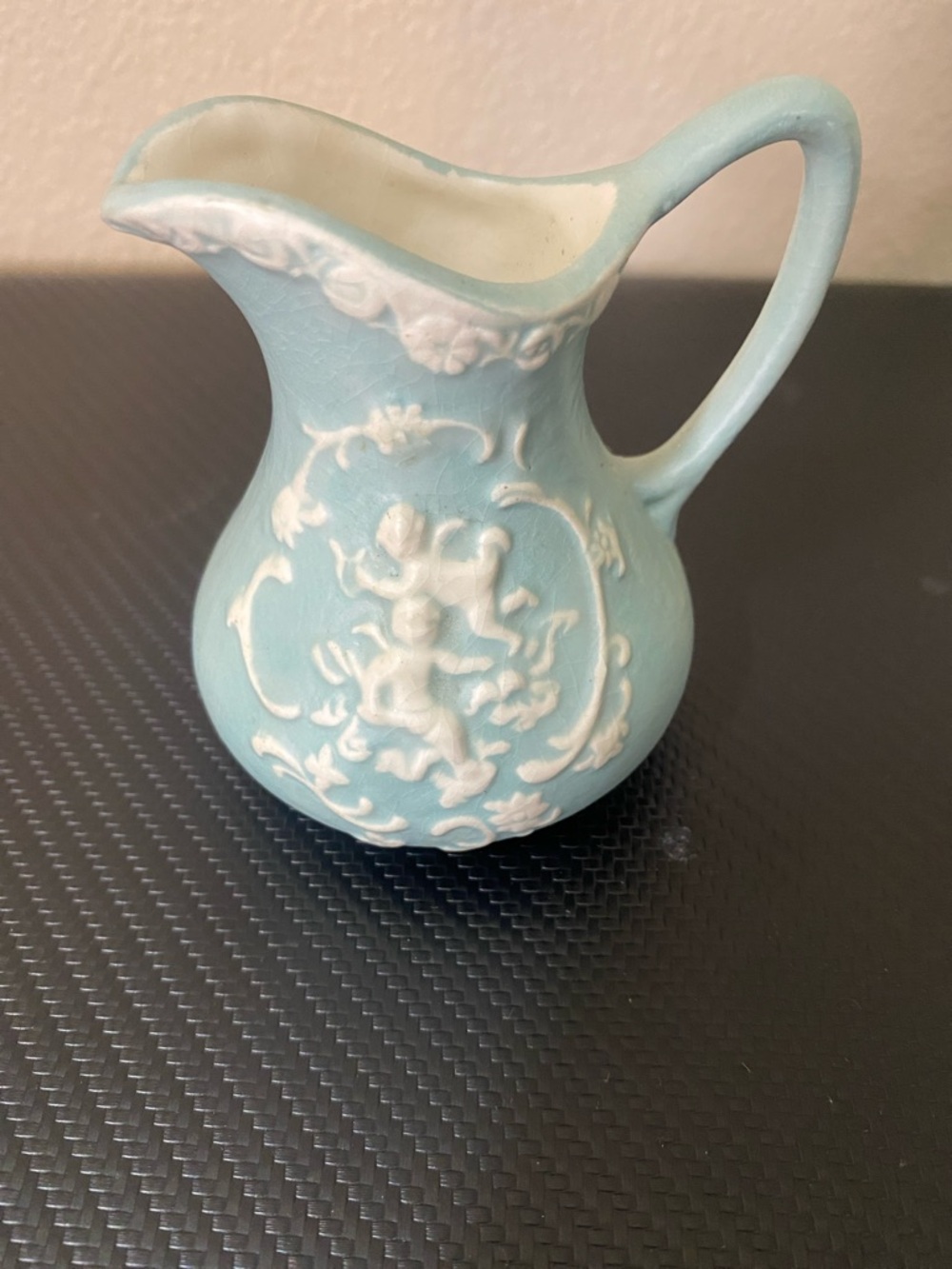 Blue and White Decorative Ceramic Pitcher - Home Art Accent